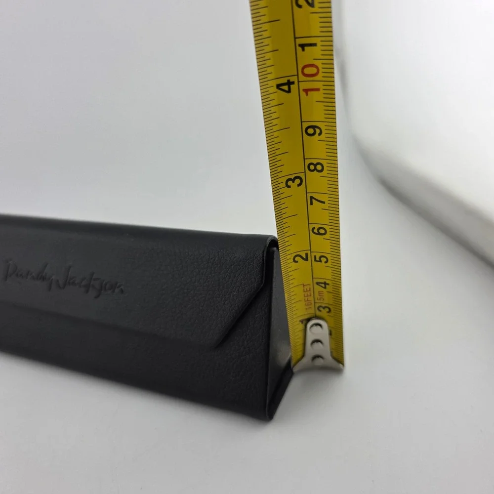 Randy Jackson Eyewear Case Triangular Collapsible Black GOOD Protective Travel